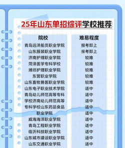 山东单招学校有哪些