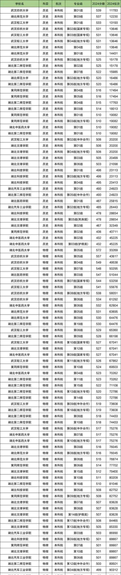 2024湖北二本大学排名