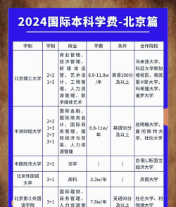 2024北京三本院校国际本科有哪些