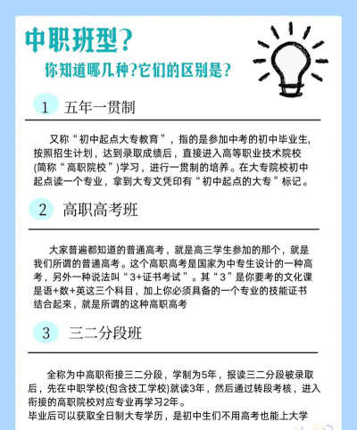中专分班级吗?具体有什么类型?
