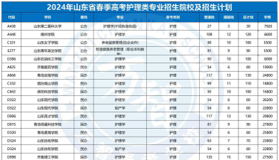 山东中职护理专业可以考哪些大学