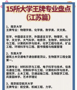 江苏大学开设哪些专业