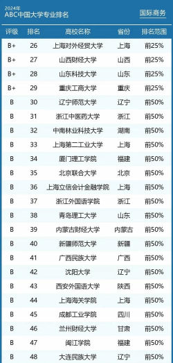 2024国外数字商务学专业排名