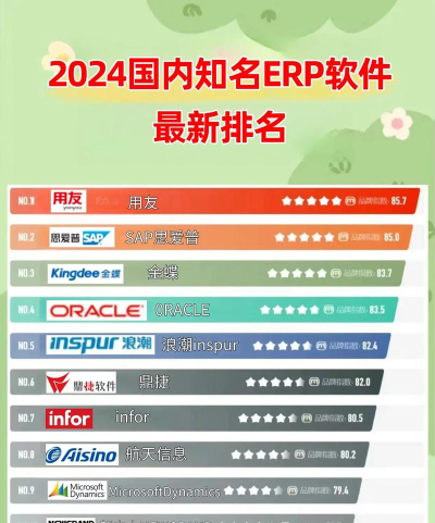 2024专业的erp系统排名