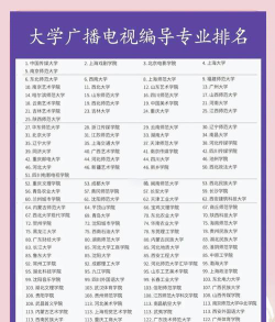 2024广电编专业院校排名