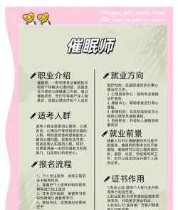 2024年催眠师学什么专业好