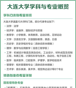 大连大学有哪些特色专业