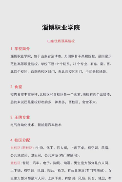 淄博职业学院的优势