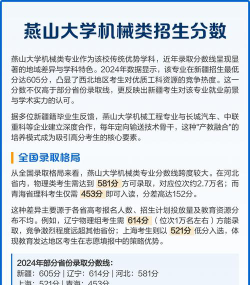 燕山大学机械平均分多少