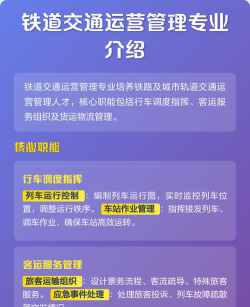 辽宁哪些专科有铁道交通运营管理专业