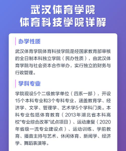 武汉体育学院体育科技学院是本科吗