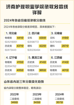 济南护理职业学院录取分数线2024年多少分?