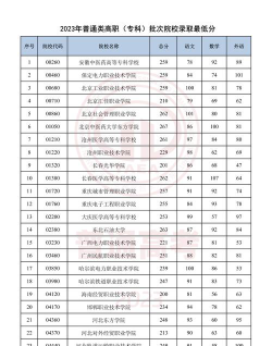 沈阳科技学院2023年在天津录取分数线