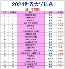 2024统计硕士大学排名