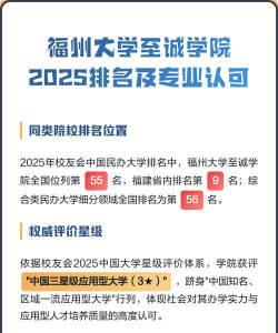 至诚学院在福州排名如何