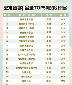 公共艺术硕士大学排名