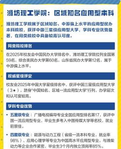 2024年潍坊应用型本科大学排名