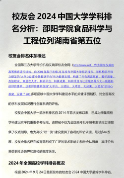 2024年大学排名邵阳学院