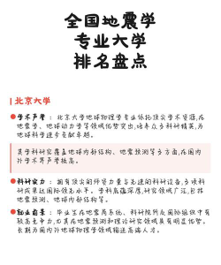 2024年地震专业大学排名