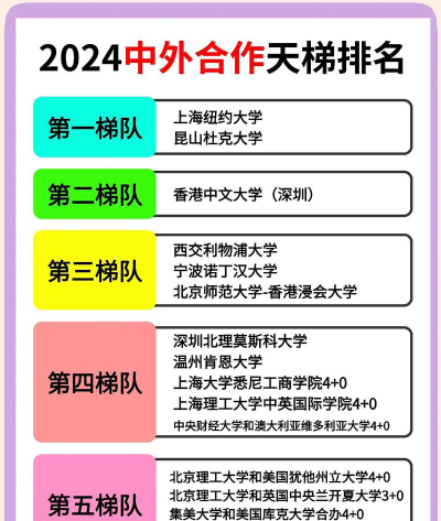 2024世界中外合办大学排名