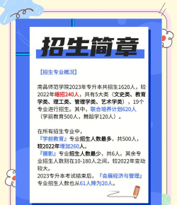 南昌师范学院2023年在云南各专业招生人数
