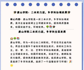唐山学院是一本吗