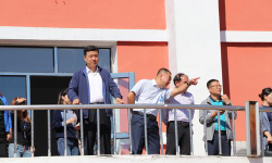 磐石市红旗岭中学校户外活动场地